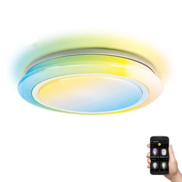 Aigostar - LED RGBW Dimbar badrumsbelysning LED/27W/230V 40 cm Wi-Fi IP44