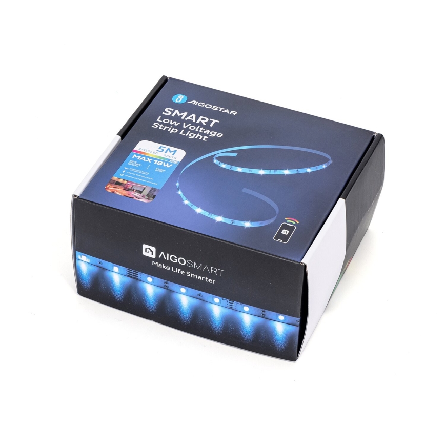 Aigostar - LED RGBW dimbar remsa LED/18W/12V 2x5 m Wi-Fi
