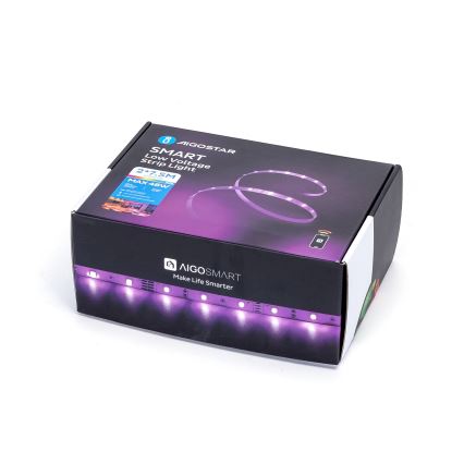 Aigostar - LED RGBW dimbar remsa LED/48W/12V 2x7,5 m Wi-Fi