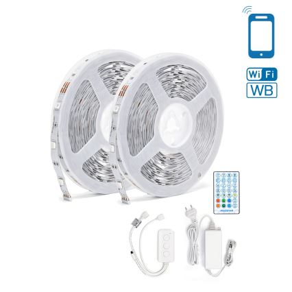 Aigostar - LED RGBW dimbar remsa LED/48W/12V 2x7,5 m Wi-Fi