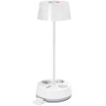 Aigostar - LED RGBW Dimbar skrivbordslampa med uttag och USB LED/4,6W/230V 3000/4000/6500K vit