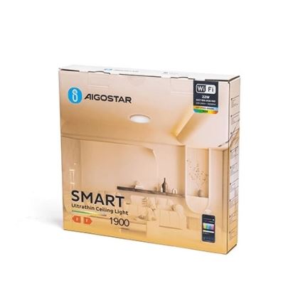 Aigostar - LED RGBW Dimbar taklampa LED/22W/230V 2700-6500K Wi-Fi