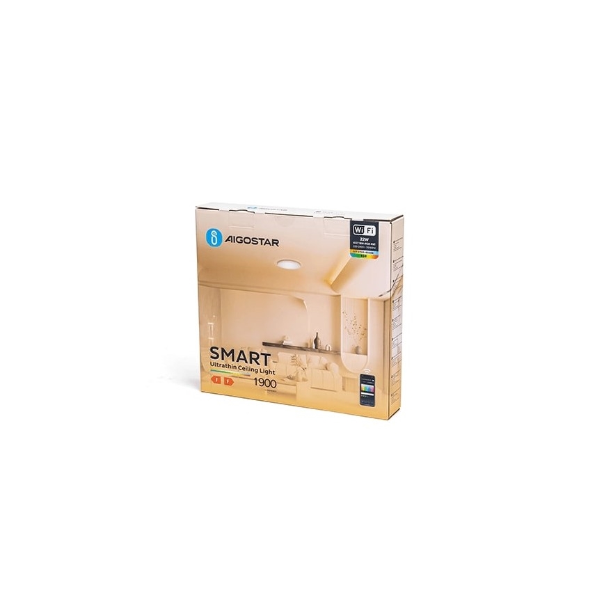 Aigostar - LED RGBW Dimbar taklampa LED/22W/230V 2700-6500K Wi-Fi