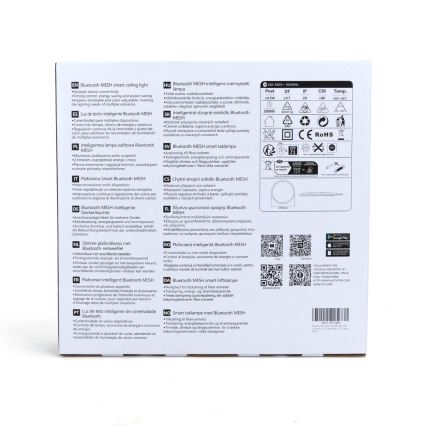Aigostar - LED RGBW Dimbar taklampa MESH LED/24W/230V 3000-6500K vit + fjärrkontroll