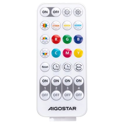 Aigostar - LED RGBW dimbar golvlampa MESH LED/8W/230V + fjärrkontroll