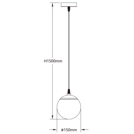 Aigostar - LED RGBW Ljusreglerad ljuskrona på textilsladd MESH LED/8W/230V 2700-6500K vit + fjärrkontroll