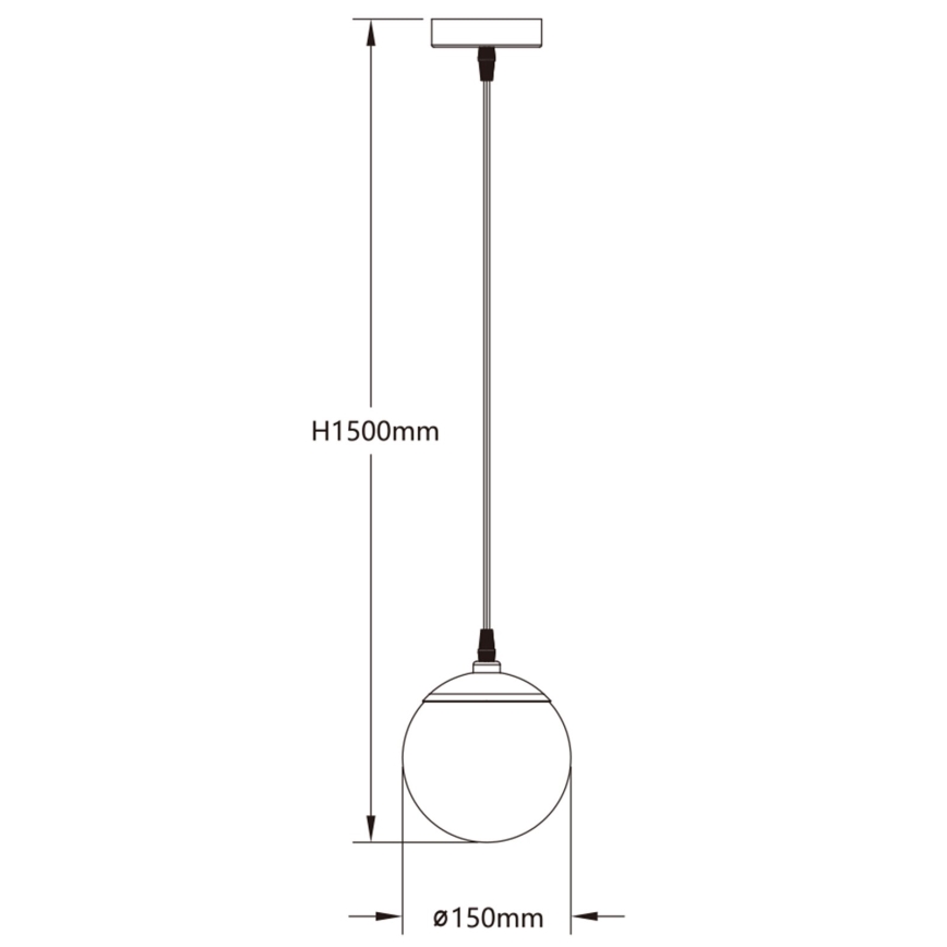 Aigostar - LED RGBW Ljusreglerad ljuskrona på textilsladd MESH LED/8W/230V 2700-6500K vit + fjärrkontroll