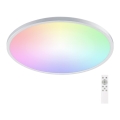 Aigostar - LED RGBW Ljusreglerad vägglampa för badrum LED/24W/230V 3000-6500K diameter 42 cm IP44 + fjärrkontroll