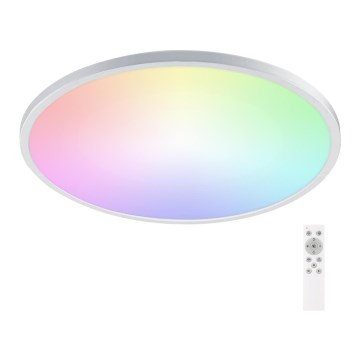 Aigostar - LED RGBW Ljusreglerad vägglampa för badrum LED/24W/230V 3000-6500K diameter 42 cm IP44 + fjärrkontroll