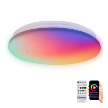 Aigostar - LED RGBW Ljusreglerad vägglampa för badrum MESH Smart LED/12W/230V IP44 + fjärrkontroll