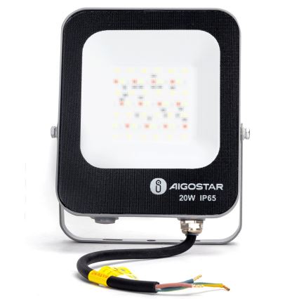 Aigostar - LED RGBW Dimbar strålkastare MESH Smart LED/20W/230V 6500K IP65 + fjärrkontroll