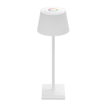 Aigostar - LED RGBW Utomhusdimbar uppladdningsbar bordslampa LED/4W/5V 3600mAh vit IP54