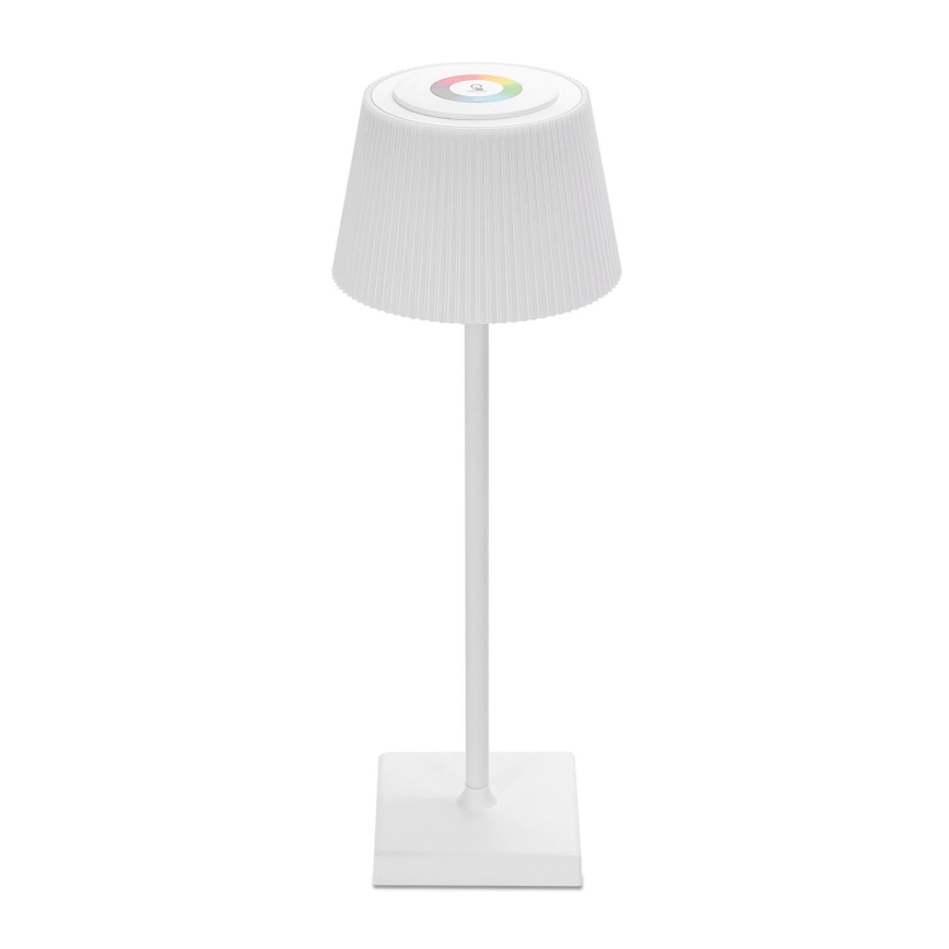 Aigostar - LED RGBW Utomhusdimbar uppladdningsbar bordslampa LED/4W/5V 3600mAh vit IP54
