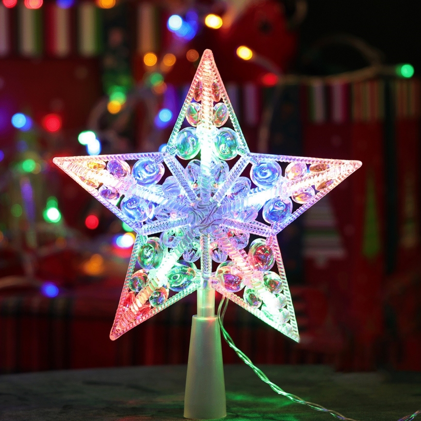Aigostar - LED RGBY juldekoration 16xLED/3xAA stjärna