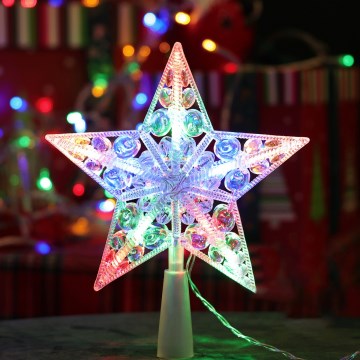 Aigostar - LED RGBY Juldekoration stjärna 10xLED/3xAA