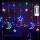 Aigostar - LED RGBY utomhus julslinga, 120 LED, 8 funktioner, 3x0,6 m, IP44, flerfärgad med fjärrkontroll