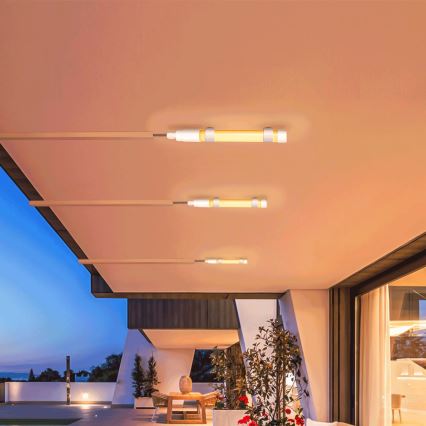 Aigostar - LED Ljusreglerad tub med solcellspanel LED/3,2V 3000K/4000K/6500K IP65 + fjärrkontroll