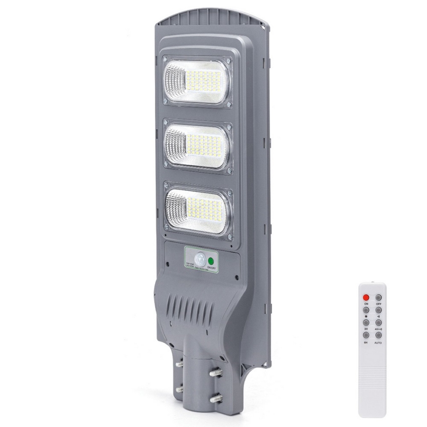 Aigostar - LED Solar gatulampa med en rörelse- och skymningssensor LED/150W/3,2V 15000mAh IP65 6500K + fjärrkontroll