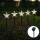 Aigostar - LED Solar Jul belysning LED/0,054W/1,2V 1m IP65 kall vit