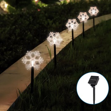 Aigostar - LED Solar Jul belysning LED/0,054W/1,2V 1m IP65 kall vit