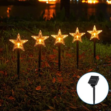 Aigostar - LED Solar Jul belysning LED/0,054W/1,2V 1m IP65 varm vit