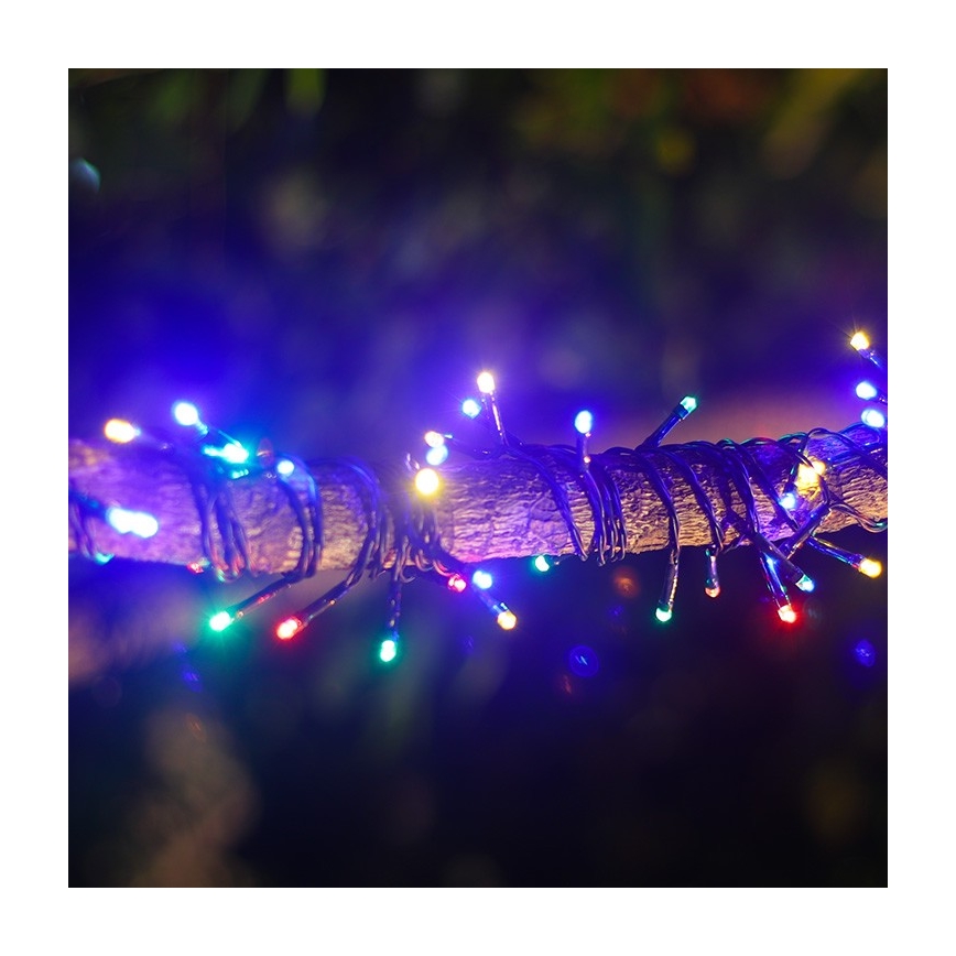 Aigostar - LED Solar Julkedja 100xLED/8 funktioner 12m IP65 Flerfärgad