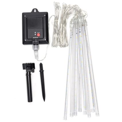 Aigostar - LED Solar Julkedja 192xLED/8m IP65 kall vit