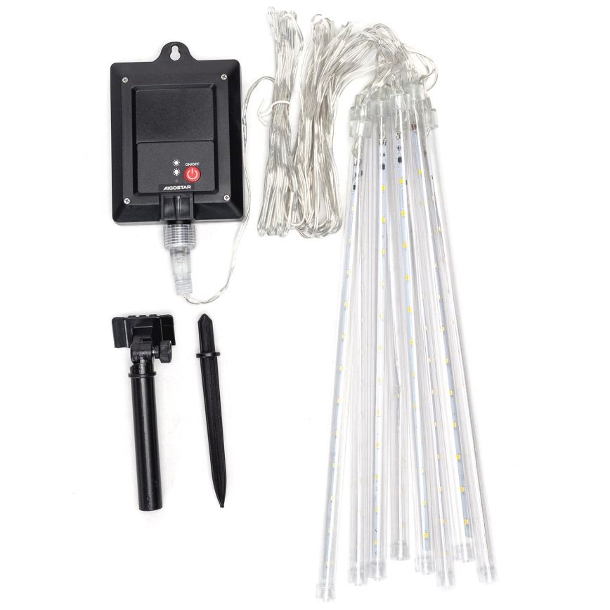 Aigostar - LED Solar Julkedja 192xLED/8m IP65 kall vit