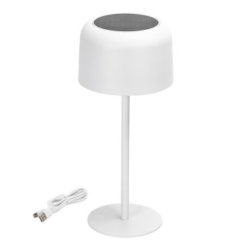 Aigostar - LED Solar ljusreglerad rechargeable bordslampa LED/3W/5V 2200mAh vit IP54