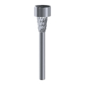 Aigostar - LED Solarlampa LED/0,006W/1,2V 40 mAh 29,5 cm matt krom 6500K IP44