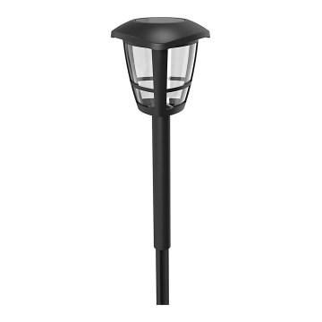 Aigostar - LED Solarlampa LED/0,06W/2V 100 mAh 33,8 cm 6500K IP44 svart