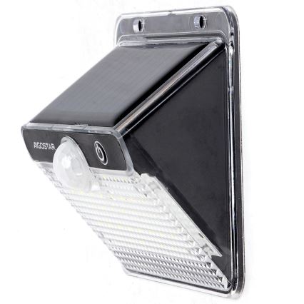 Aigostar - LED Solarlampa med sensor 3,7V 6500K 1200 mAh IP65 svart
