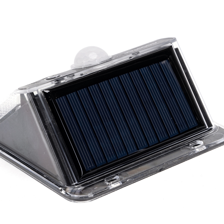 Aigostar - LED Solarlampa med sensor 3,7V 6500K 1200 mAh IP65 svart