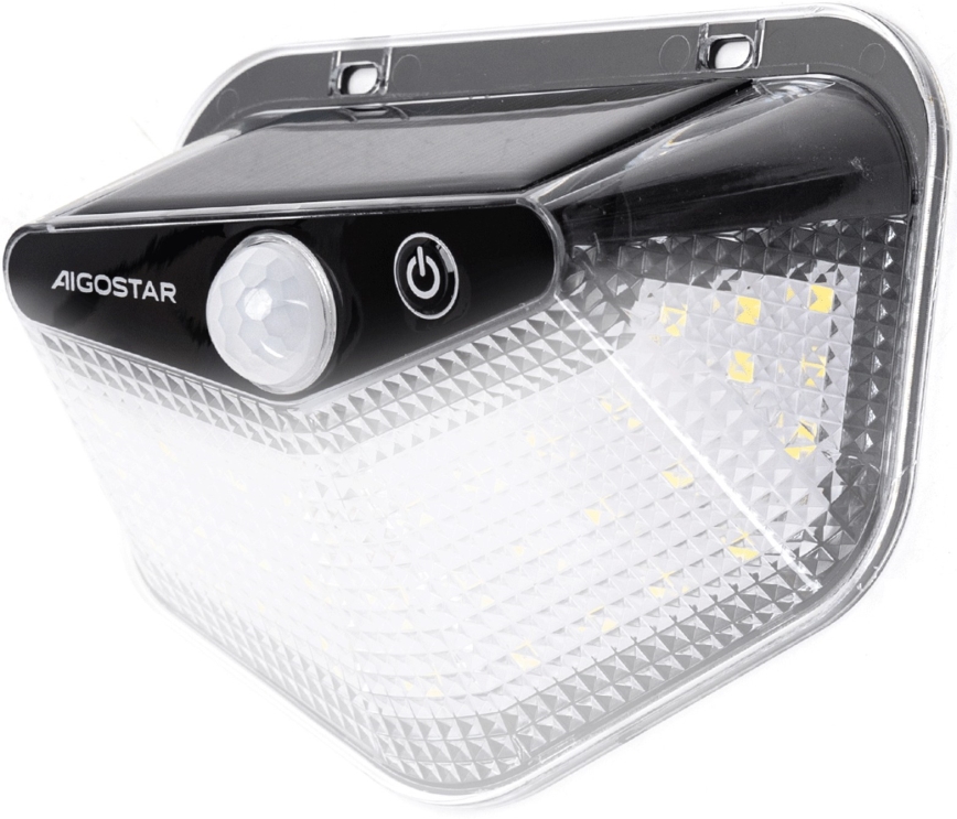 Aigostar - LED-solarlampa med sensor LED/3,7V 6500K 500 mAh IP65 svart