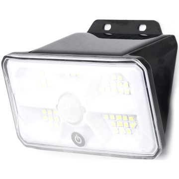 Aigostar - LED-solarlampa med sensor LED/3,7V 6500K 500 mAh IP65 svart