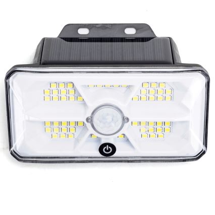 Aigostar - LED-solarlampa med sensor LED/3,7V 6500K 500 mAh IP65 svart