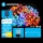 Aigostar - LED Solcell Dekorativ slinga 50xLED/8 funktioner 12m IP65 Flerfärgad 800 mAh