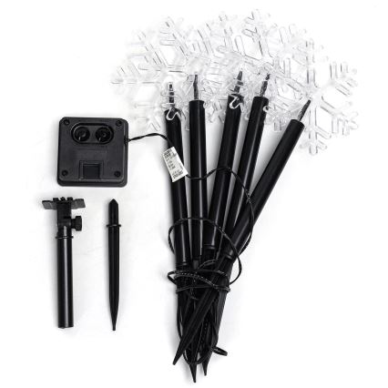 Aigostar - LED Solcell Jul belysning LED/0,054W/1,2V 1m 800 mAh IP65 kall vit