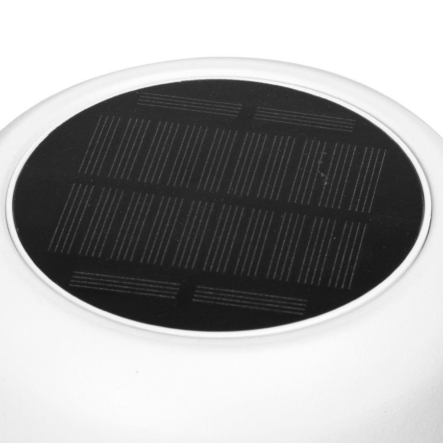 Aigostar - LED Solar ljusreglerad rechargeable bordslampa LED/3W/5V 2200mAh vit IP54