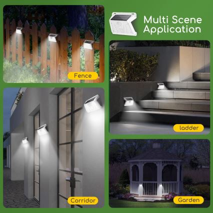 Aigostar - LED Solcell utomhusbelysning med sensor LED/1,48W/3,7V IP65