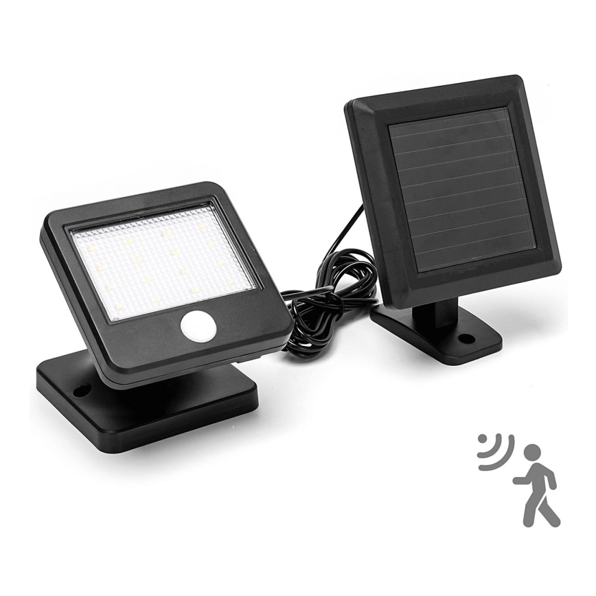 Aigostar - LED solcell väggbelysning med sensor LED/0,64W/3,7V 600 mAh 6500K IP44