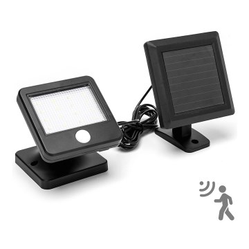 Aigostar - LED solcell väggbelysning med sensor LED/0,64W/3,7V 6500K IP44