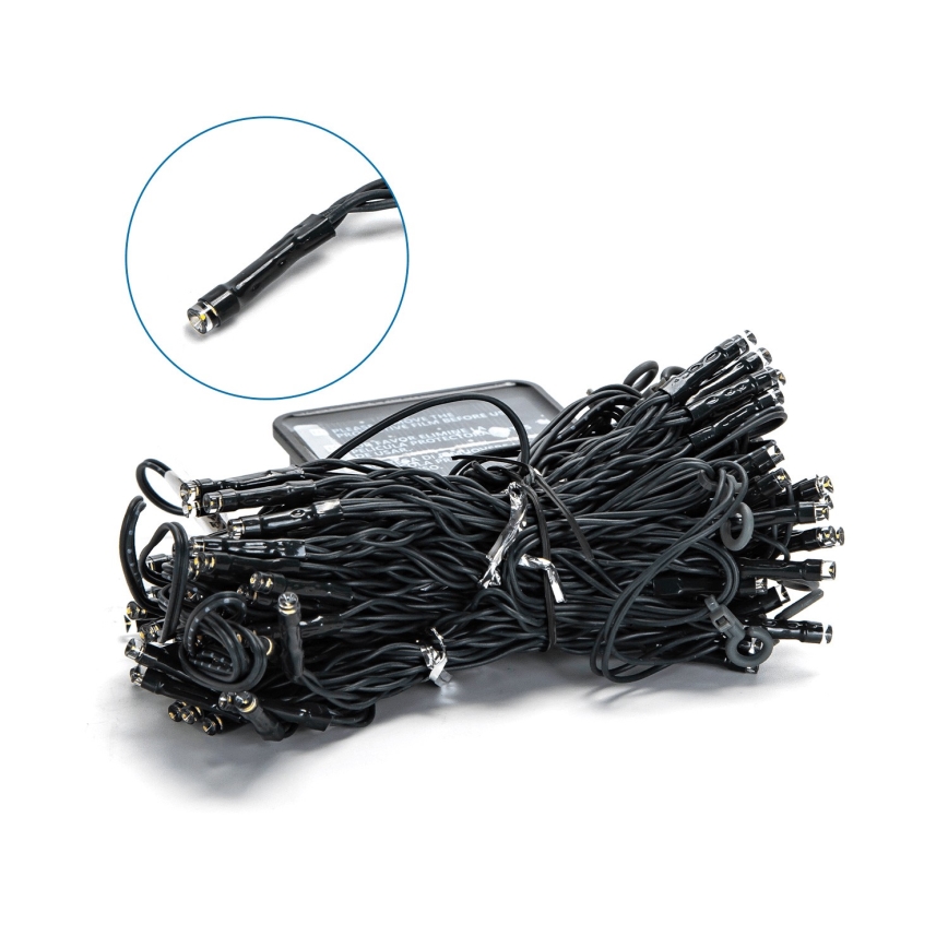 Aigostar - LED-solceller för julkedjan 100xLED/8 funktioner 4x1m IP65 varm vit 800 mAh