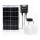 Aigostar - LED Solcellsbelysning 2xLED/35W/12V 6000 mAh 6500K diameter 16,8 cm + fjärrkontroll