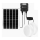Aigostar - LED Solcellsbelysning 2xLED/70W/12V 12000 mAh 6500K diameter 20,5 cm + fjärrkontroll