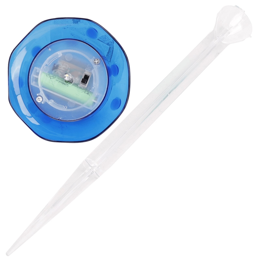 Aigostar - LED Solcellsbelysning LED/0,006W/1,2V 100 mAh 2700K IP44 blå