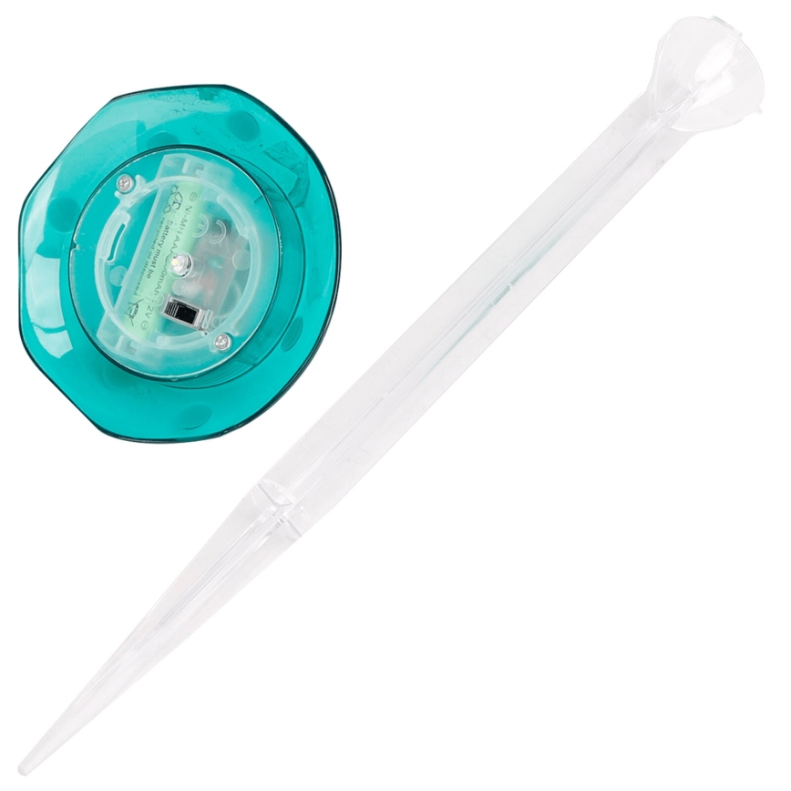 Aigostar - LED Solcellsbelysning LED/0,006W/1,2V 100 mAh 2700K IP44 grön