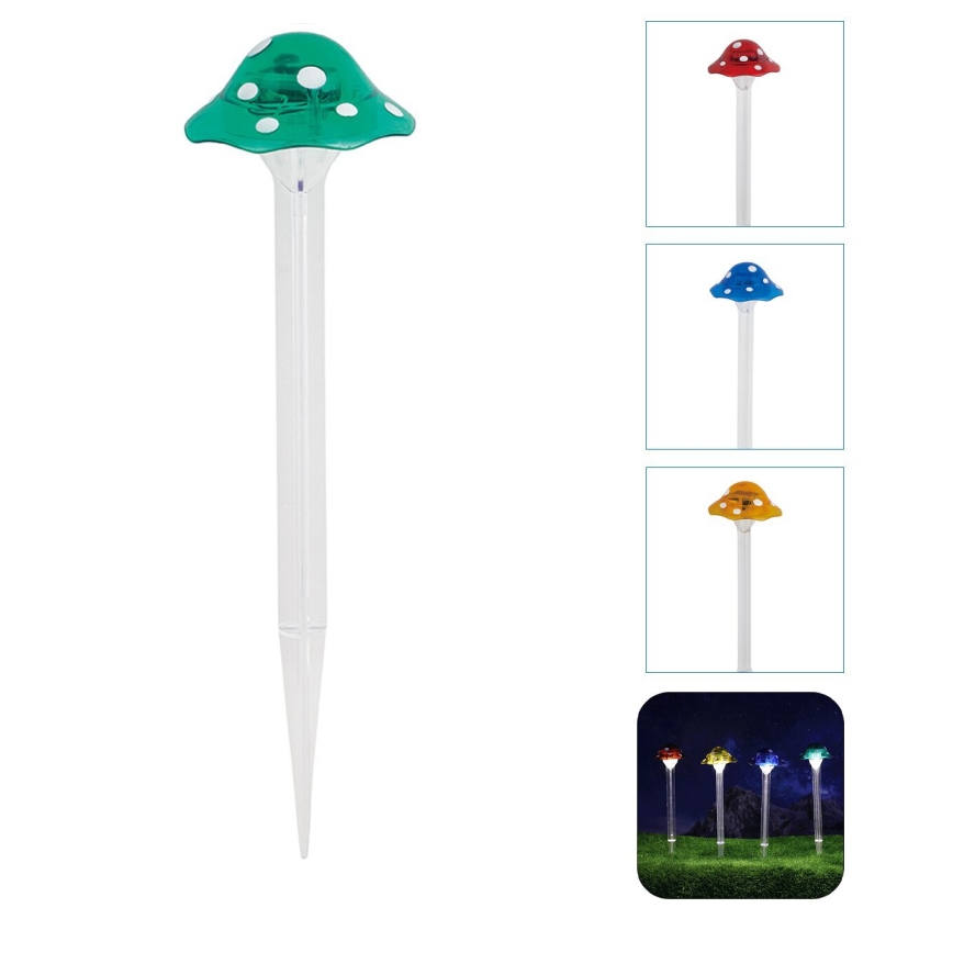 Aigostar - LED Solcellsbelysning LED/0,006W/1,2V 100 mAh 2700K IP44 grön