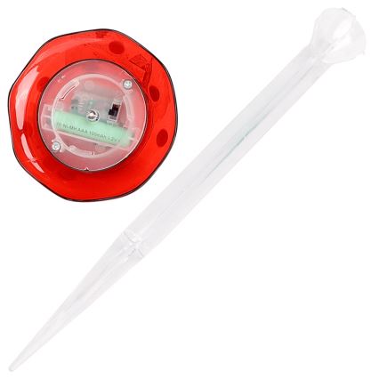 Aigostar - LED Solcellsbelysning LED/0,006W/1,2V 100 mAh 2700K IP44 röd