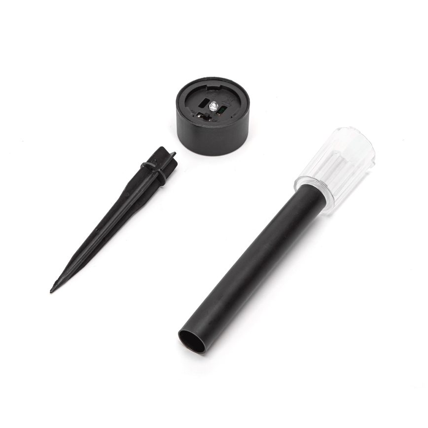 Aigostar - LED Solcellsbelysning med skymningssensor LED/0,006W/1,2V 40 mAh 29,5 cm svart 6500K IP44